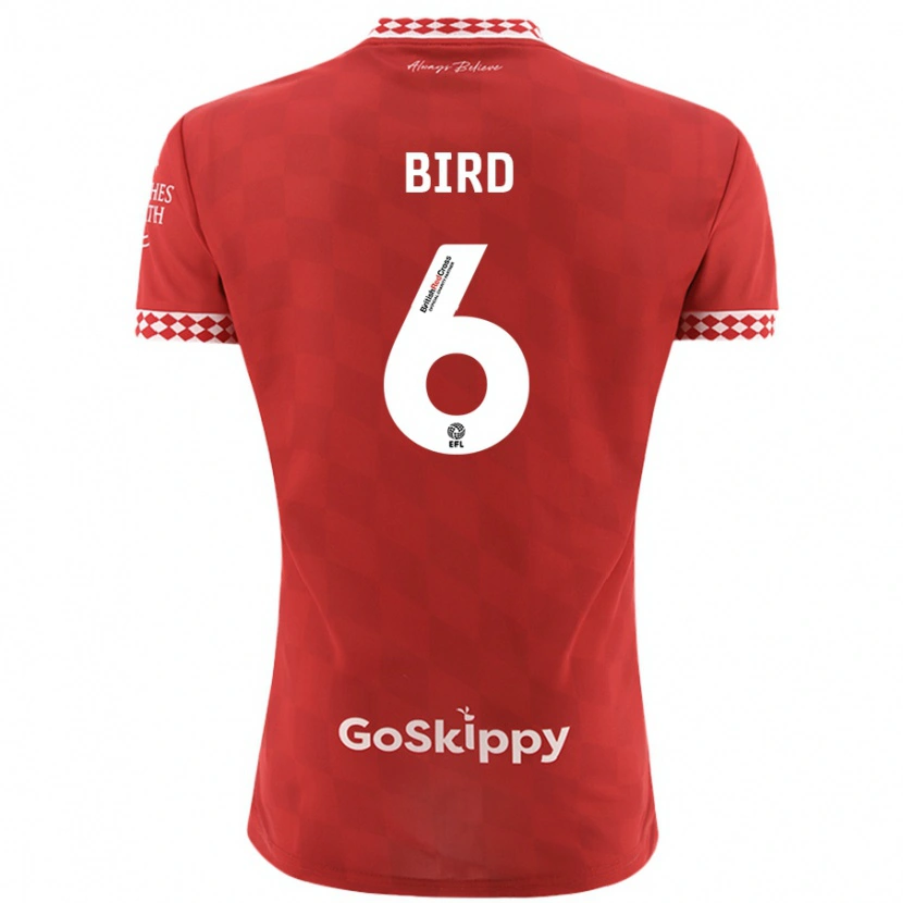Danxen Niño Camiseta Max Bird #6 Rojo 1ª Equipación 2024/25 La Camisa México