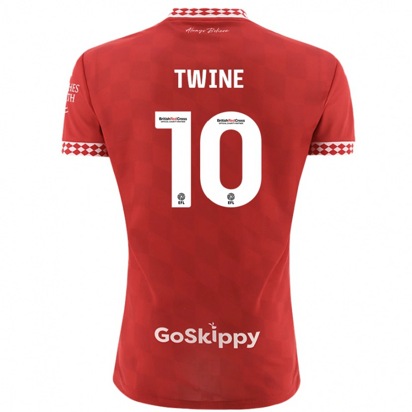 Danxen Niño Camiseta Scott Twine #10 Rojo 1ª Equipación 2024/25 La Camisa México