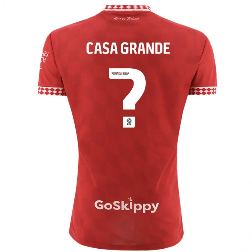 Danxen Niño Camiseta Josey Casa-Grande #0 Rojo 1ª Equipación 2024/25 La Camisa México