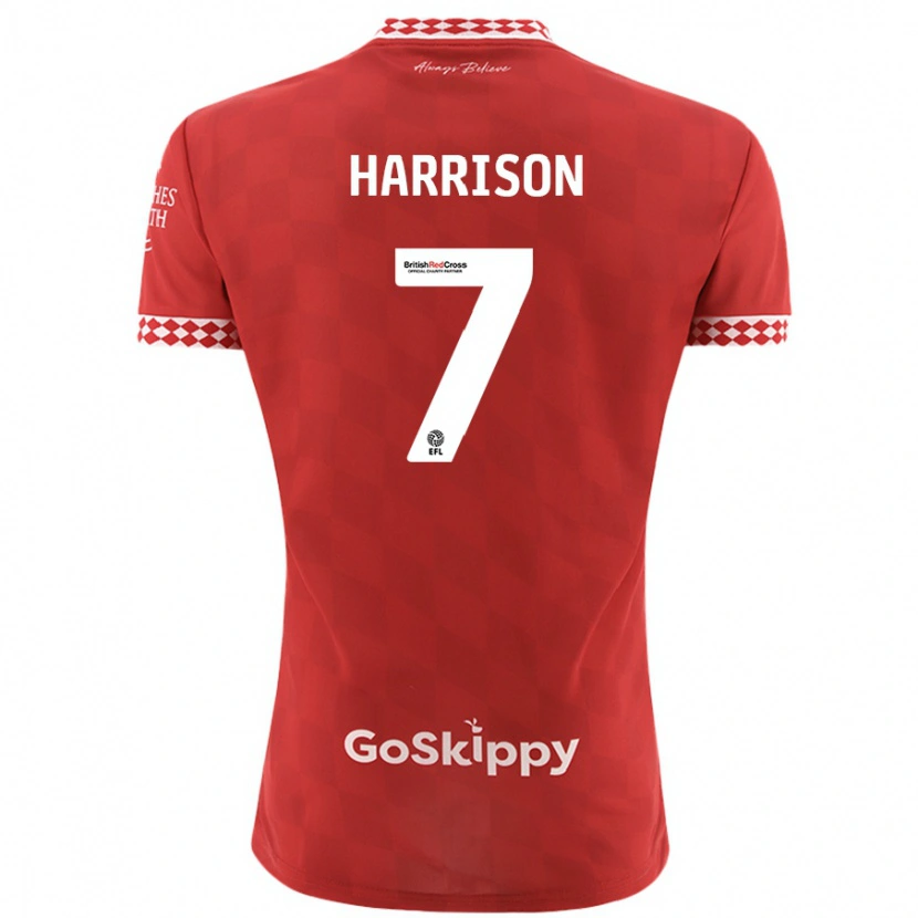 Danxen Niño Camiseta Abi Harrison #7 Rojo 1ª Equipación 2024/25 La Camisa México