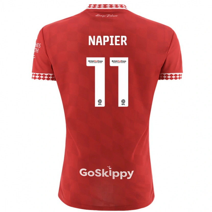 Danxen Niño Camiseta Jamie-Lee Napier #11 Rojo 1ª Equipación 2024/25 La Camisa México