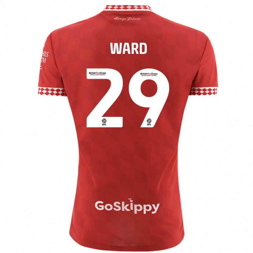 Danxen Niño Camiseta Mari Ward #29 Rojo 1ª Equipación 2024/25 La Camisa México