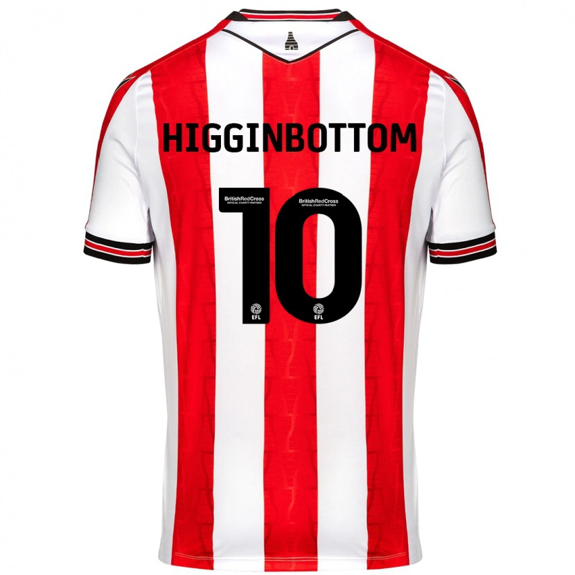 Danxen Niño Camiseta Alice Higginbottom #10 Rojo Blanco 1ª Equipación 2024/25 La Camisa México