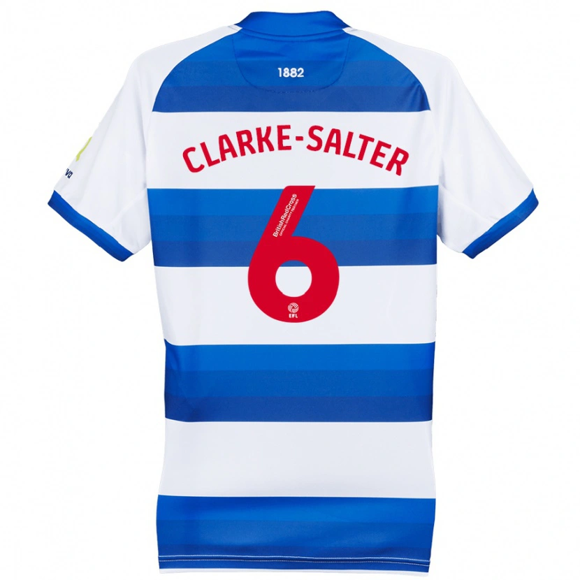 Danxen Niño Camiseta Jake Clarke-Salter #6 Blanco Azul 1ª Equipación 2024/25 La Camisa México