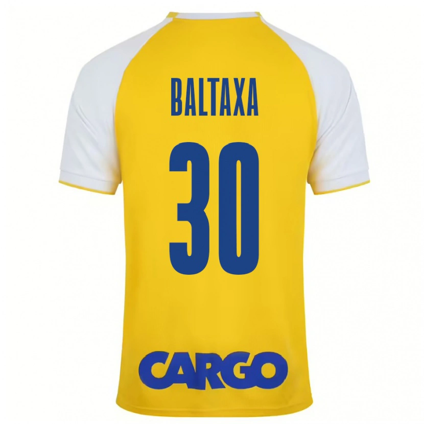 Danxen Niño Camiseta Matan Baltaxa #30 Amarillo Blanco 1ª Equipación 2024/25 La Camisa México