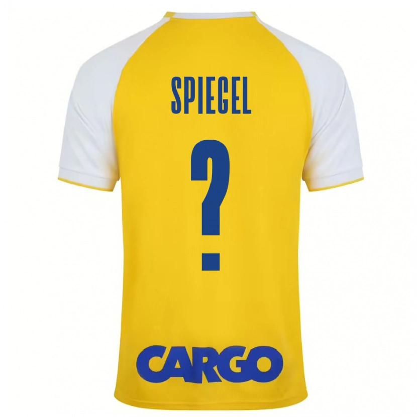 Danxen Niño Camiseta Liran Shpigel #0 Amarillo Blanco 1ª Equipación 2024/25 La Camisa México