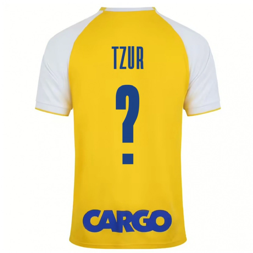 Danxen Niño Camiseta Amit Tzur #0 Amarillo Blanco 1ª Equipación 2024/25 La Camisa México