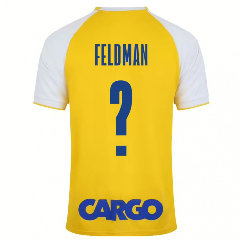 Danxen Niño Camiseta Ron Feldman #0 Amarillo Blanco 1ª Equipación 2024/25 La Camisa México