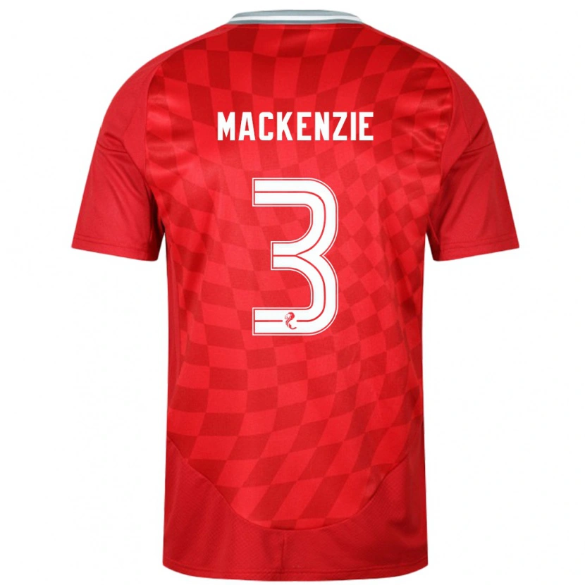 Danxen Niño Camiseta Jack Mackenzie #3 Rojo 1ª Equipación 2024/25 La Camisa México