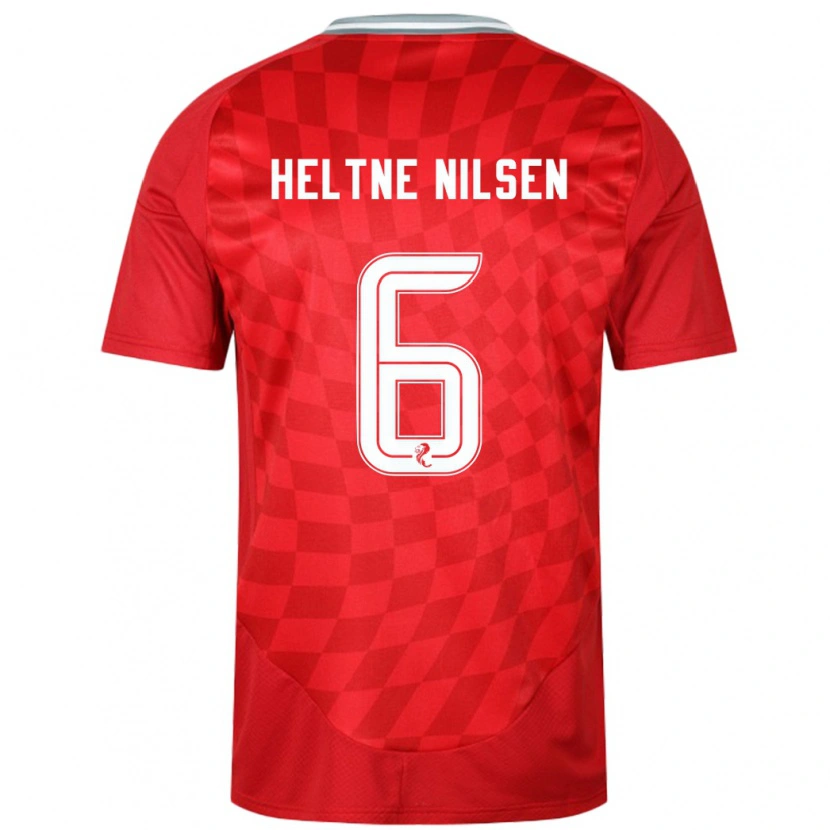 Danxen Niño Camiseta Sivert Heltne Nilsen #6 Rojo 1ª Equipación 2024/25 La Camisa México