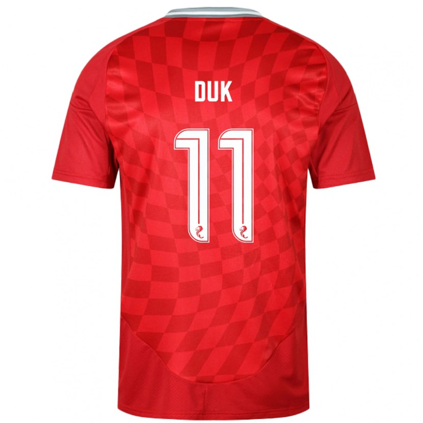 Danxen Niño Camiseta Duk #11 Rojo 1ª Equipación 2024/25 La Camisa México