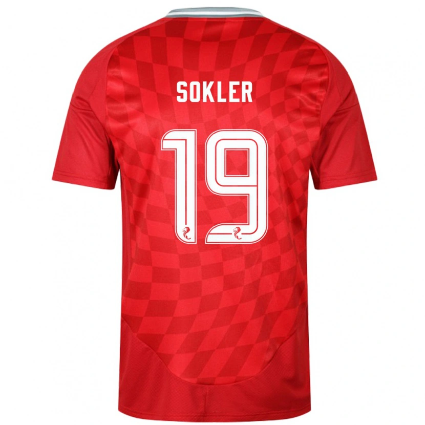 Danxen Niño Camiseta Ester Sokler #19 Rojo 1ª Equipación 2024/25 La Camisa México