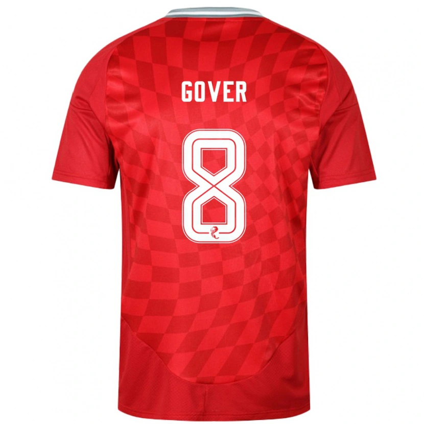 Danxen Niño Camiseta Chloe Gover #8 Rojo 1ª Equipación 2024/25 La Camisa México