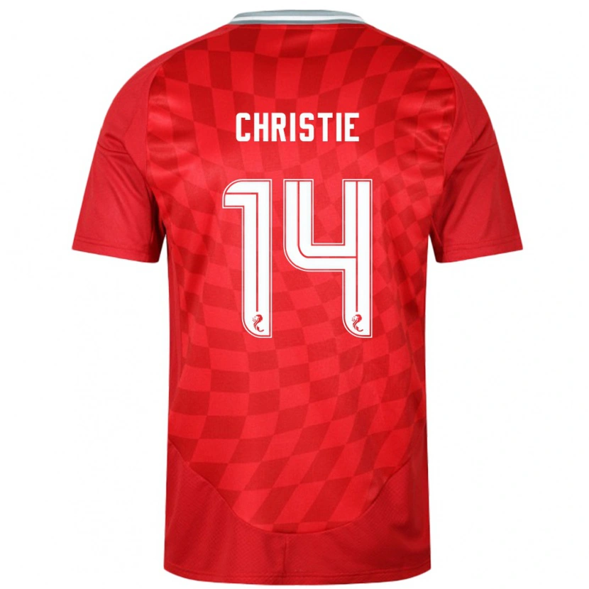 Danxen Niño Camiseta Mya Christie #14 Rojo 1ª Equipación 2024/25 La Camisa México