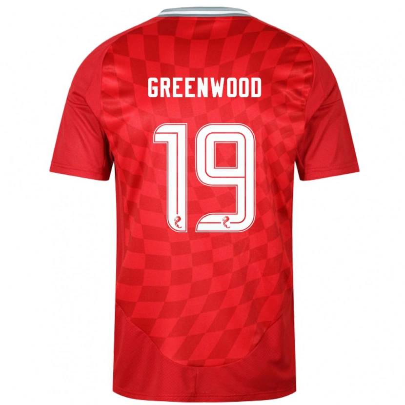 Danxen Niño Camiseta Brodie Greenwood #19 Rojo 1ª Equipación 2024/25 La Camisa México