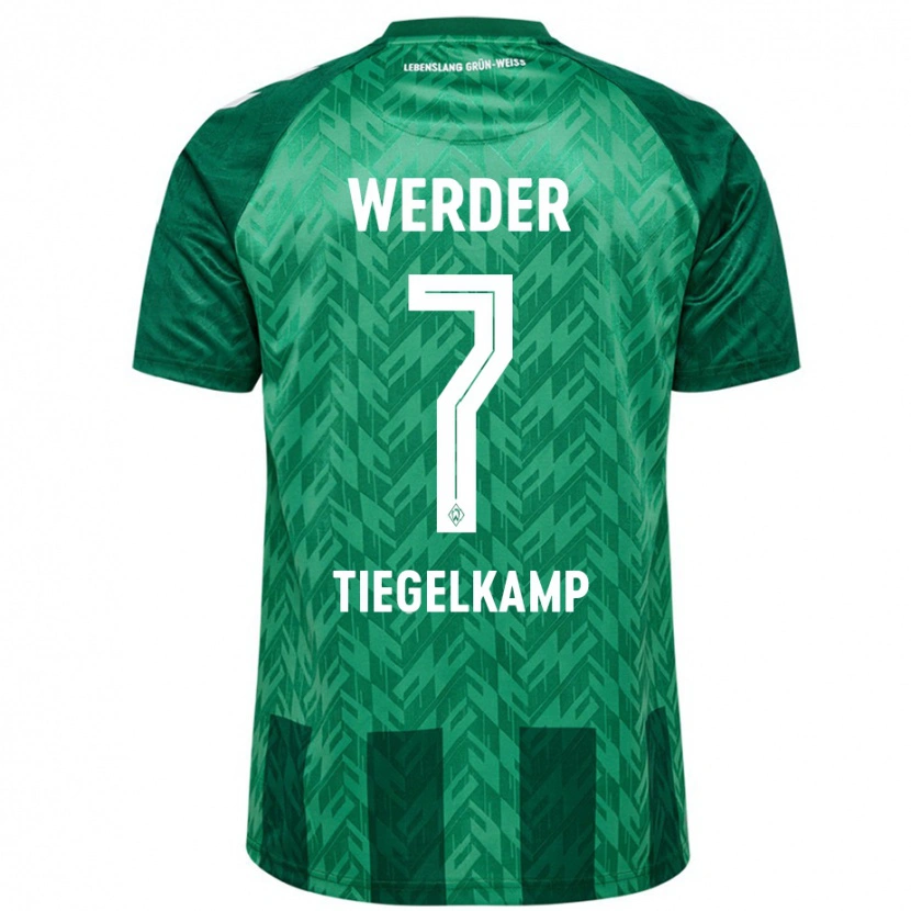 Danxen Niño Camiseta Maximilian Tiegelkamp #7 Verde 1ª Equipación 2024/25 La Camisa México
