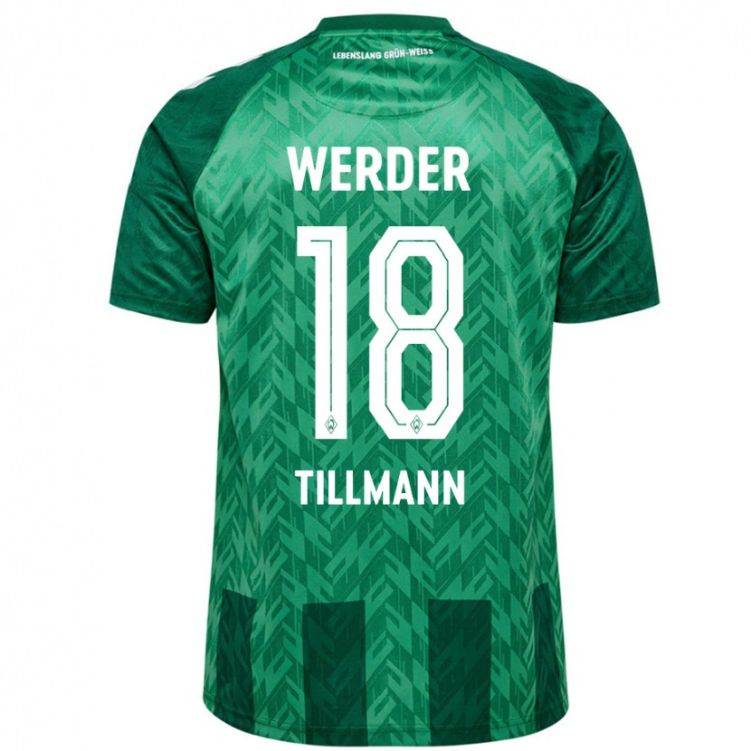 Danxen Niño Camiseta Felix Tillmann #18 Verde 1ª Equipación 2024/25 La Camisa México
