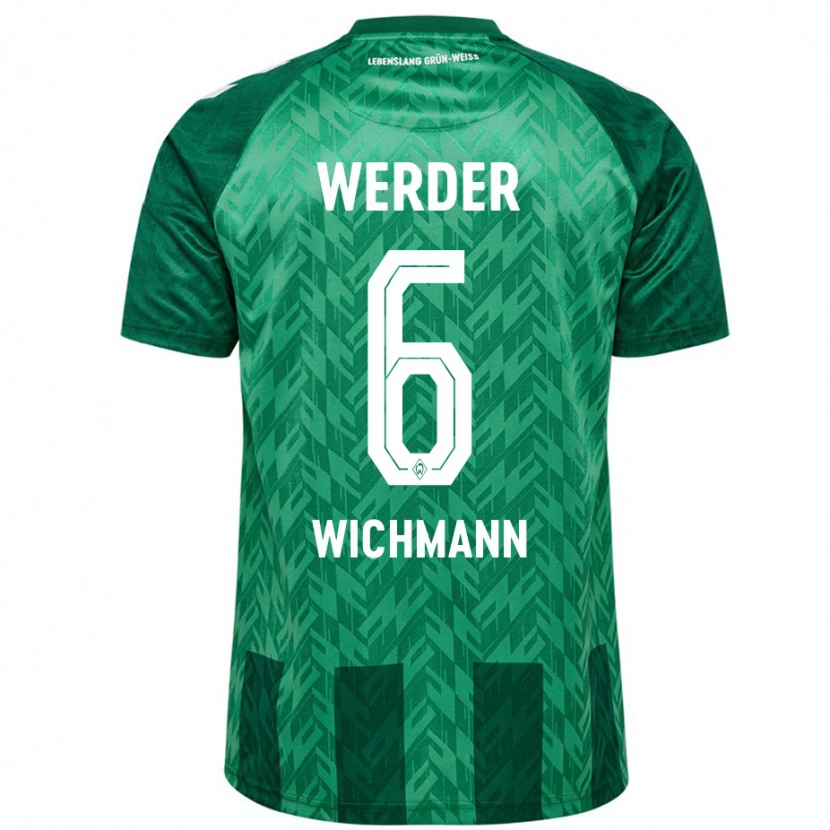 Danxen Niño Camiseta Reena Wichmann #6 Verde 1ª Equipación 2024/25 La Camisa México