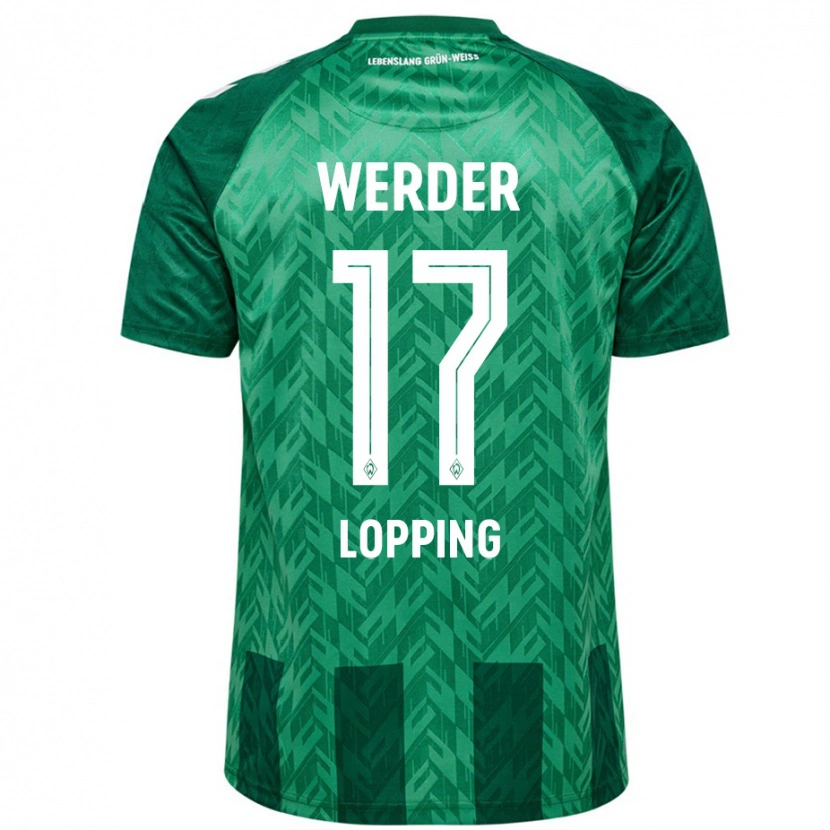 Danxen Niño Camiseta Jakob Löpping #17 Verde 1ª Equipación 2024/25 La Camisa México