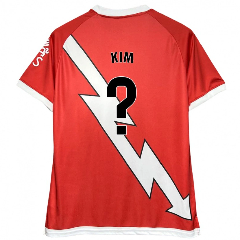 Danxen Niño Camiseta Nathaniel Kim #0 Blanco Rojo 1ª Equipación 2024/25 La Camisa México