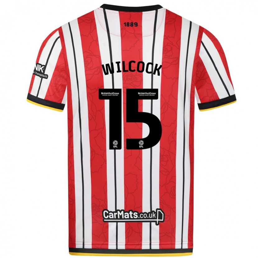 Danxen Niño Camiseta Tamara Wilcock #15 Rojo Blanco Rayas 1ª Equipación 2024/25 La Camisa México