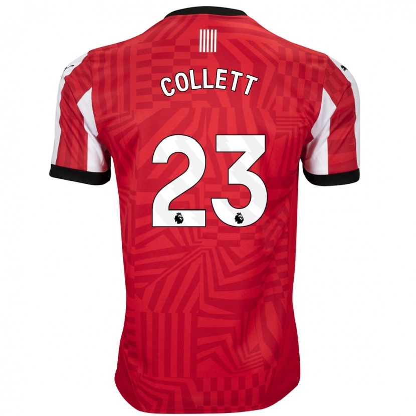 Danxen Niño Camiseta Megan Collett #23 Rojo Blanco 1ª Equipación 2024/25 La Camisa México