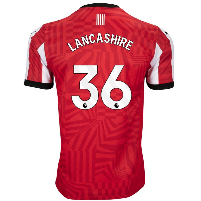 Danxen Niño Camiseta Olly Lancashire #36 Rojo Blanco 1ª Equipación 2024/25 La Camisa México