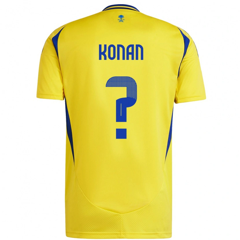 Danxen Niño Camiseta Ghislain Konan #0 Amarillo Azul 1ª Equipación 2024/25 La Camisa México