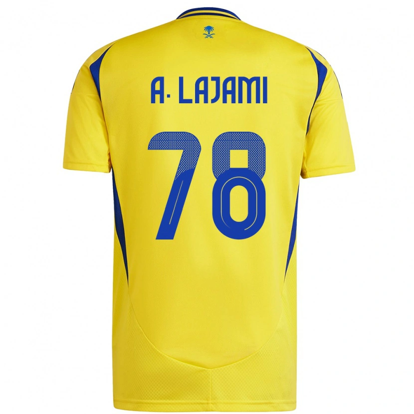 Danxen Niño Camiseta Ali Lajami #78 Amarillo Azul 1ª Equipación 2024/25 La Camisa México