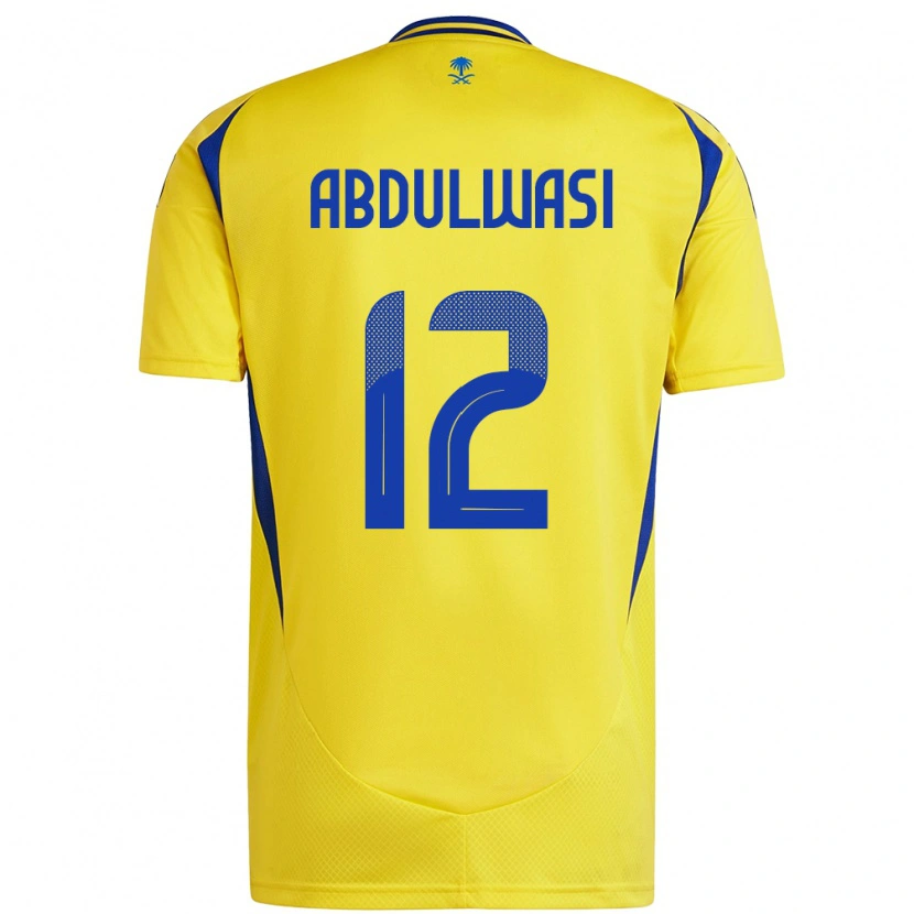 Danxen Niño Camiseta Dalal Abdulwasi #12 Amarillo Azul 1ª Equipación 2024/25 La Camisa México