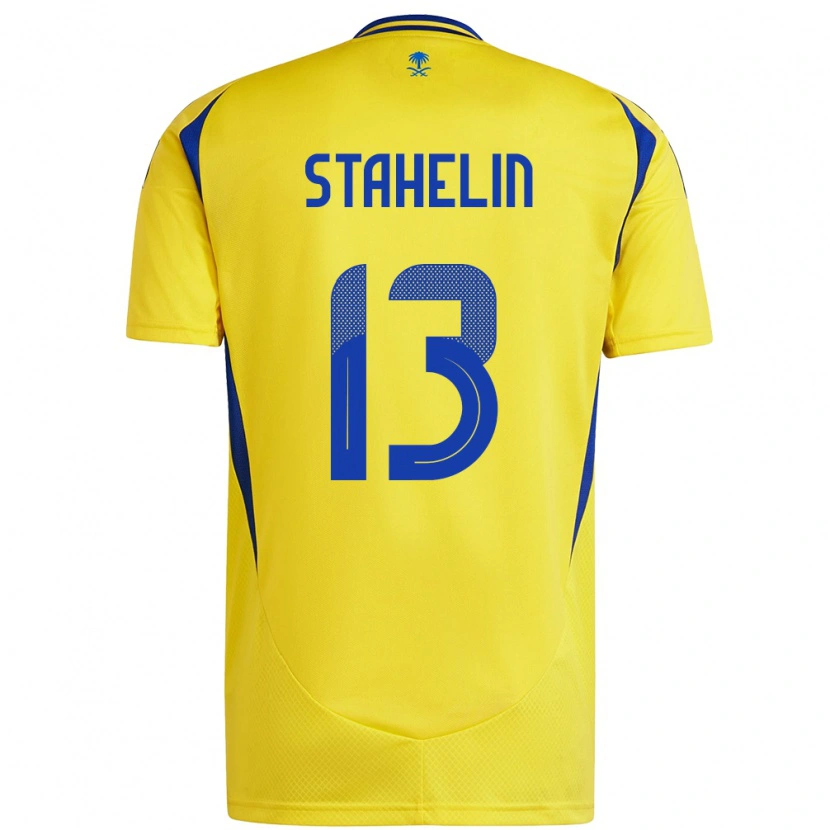 Danxen Niño Camiseta Izabela Stahelin #13 Amarillo Azul 1ª Equipación 2024/25 La Camisa México