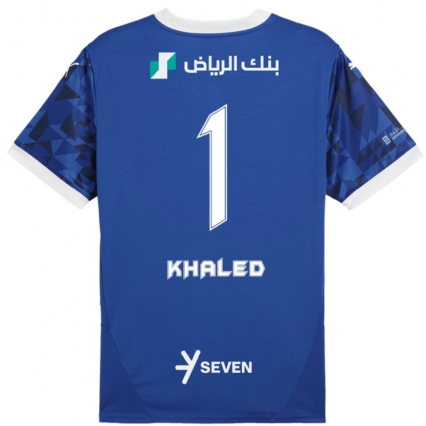 Danxen Niño Camiseta Nawal Khaled #1 Azul Oscuro Blanco 1ª Equipación 2024/25 La Camisa México