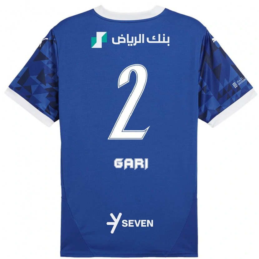 Danxen Niño Camiseta Fatimah Gari #2 Azul Oscuro Blanco 1ª Equipación 2024/25 La Camisa México