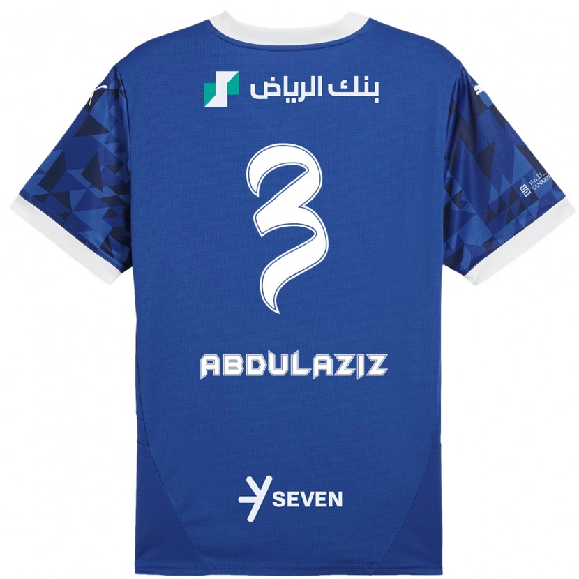 Danxen Niño Camiseta Al Jawhara Abdulaziz #3 Azul Oscuro Blanco 1ª Equipación 2024/25 La Camisa México