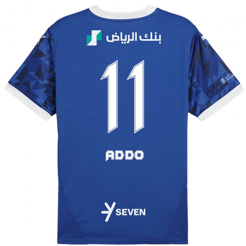 Danxen Niño Camiseta Elizabeth Addo #11 Azul Oscuro Blanco 1ª Equipación 2024/25 La Camisa México