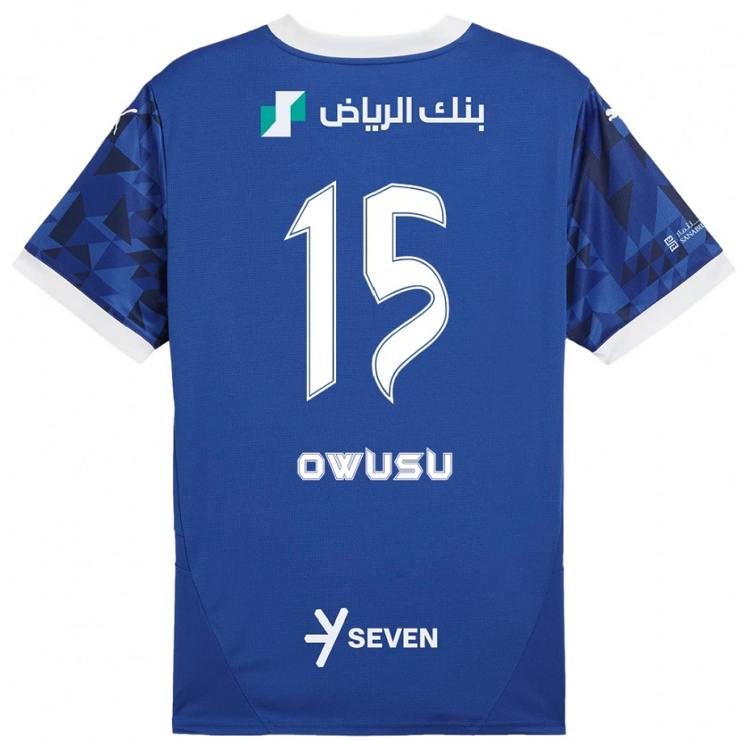 Danxen Niño Camiseta Mavis Owusu #15 Azul Oscuro Blanco 1ª Equipación 2024/25 La Camisa México