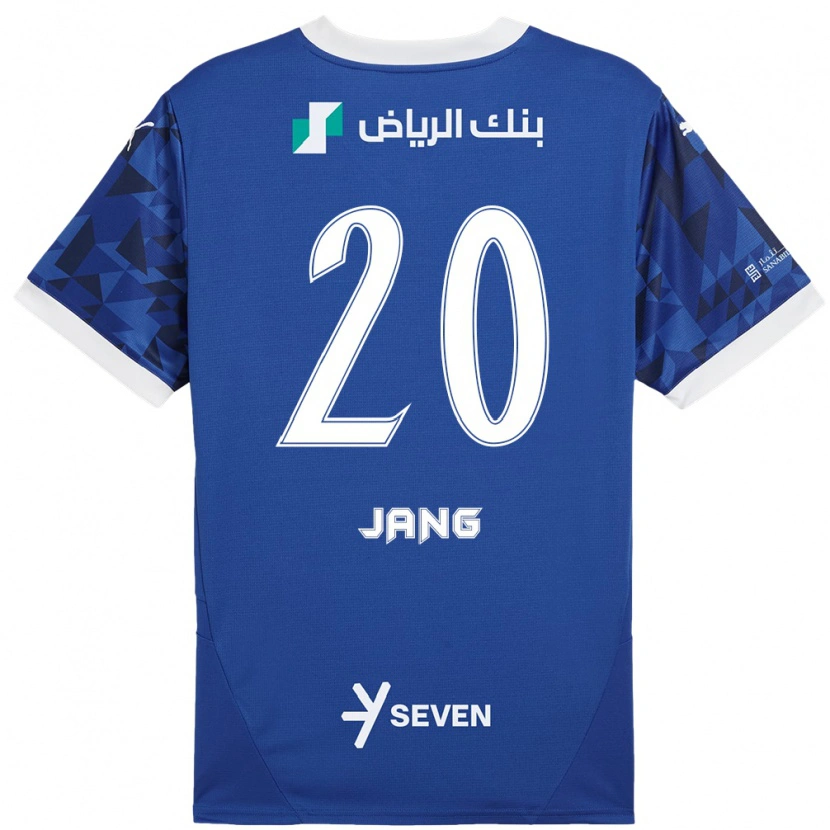 Danxen Niño Camiseta Hyun-Soo Jang #20 Azul Oscuro Blanco 1ª Equipación 2024/25 La Camisa México