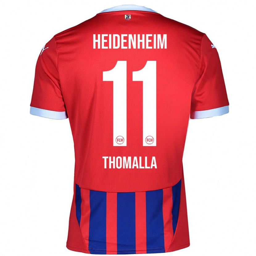 Danxen Niño Camiseta Denis Thomalla #11 Rojo Azul 1ª Equipación 2024/25 La Camisa México