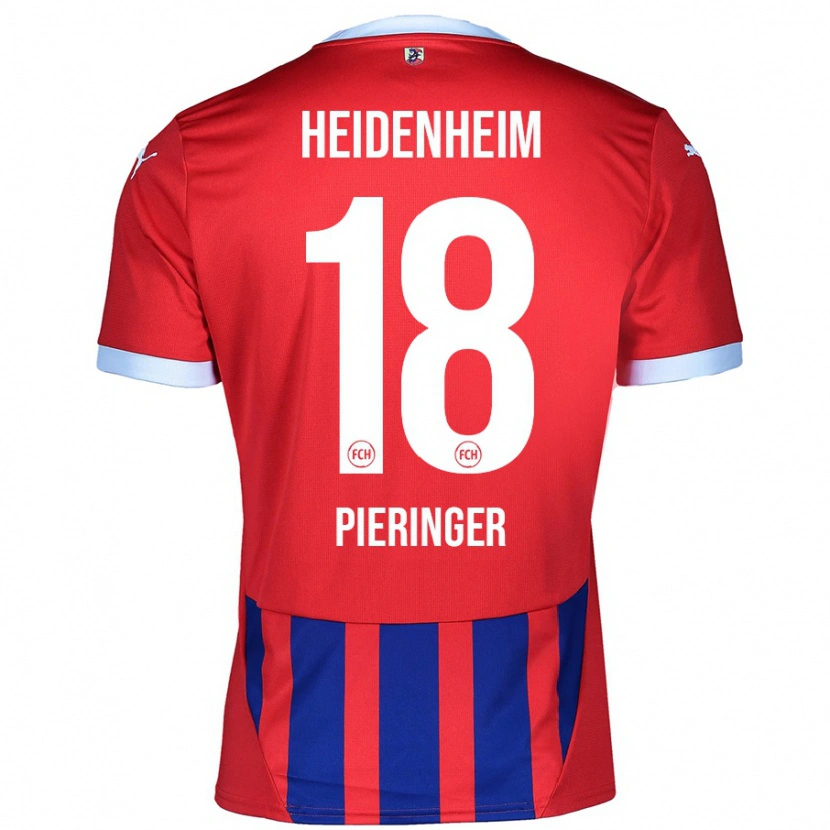 Danxen Niño Camiseta Marvin Pieringer #18 Rojo Azul 1ª Equipación 2024/25 La Camisa México