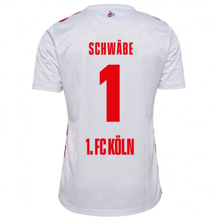 Danxen Niño Camiseta Marvin Schwäbe #1 Blanco Rojo 1ª Equipación 2024/25 La Camisa México