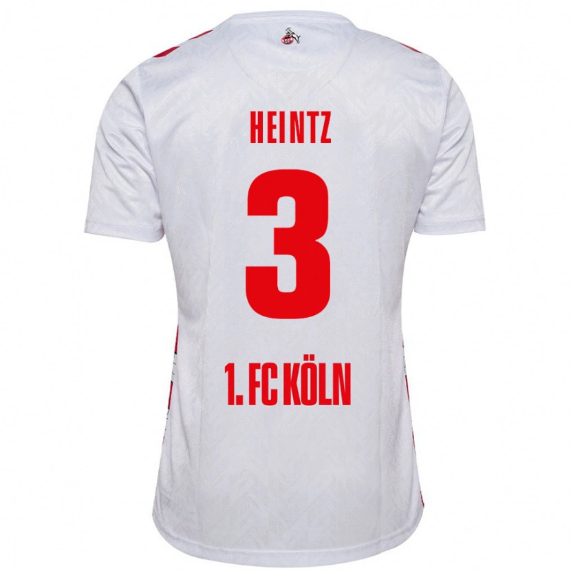 Danxen Niño Camiseta Dominique Heintz #3 Blanco Rojo 1ª Equipación 2024/25 La Camisa México