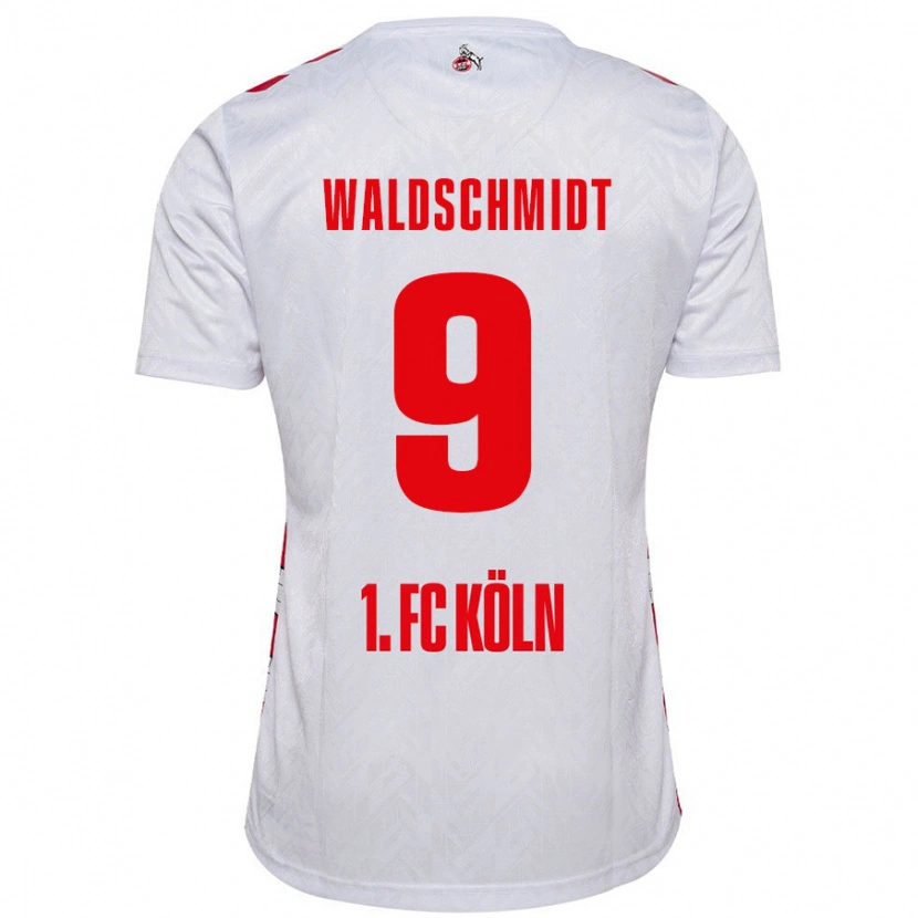 Danxen Niño Camiseta Luca Waldschmidt #9 Blanco Rojo 1ª Equipación 2024/25 La Camisa México