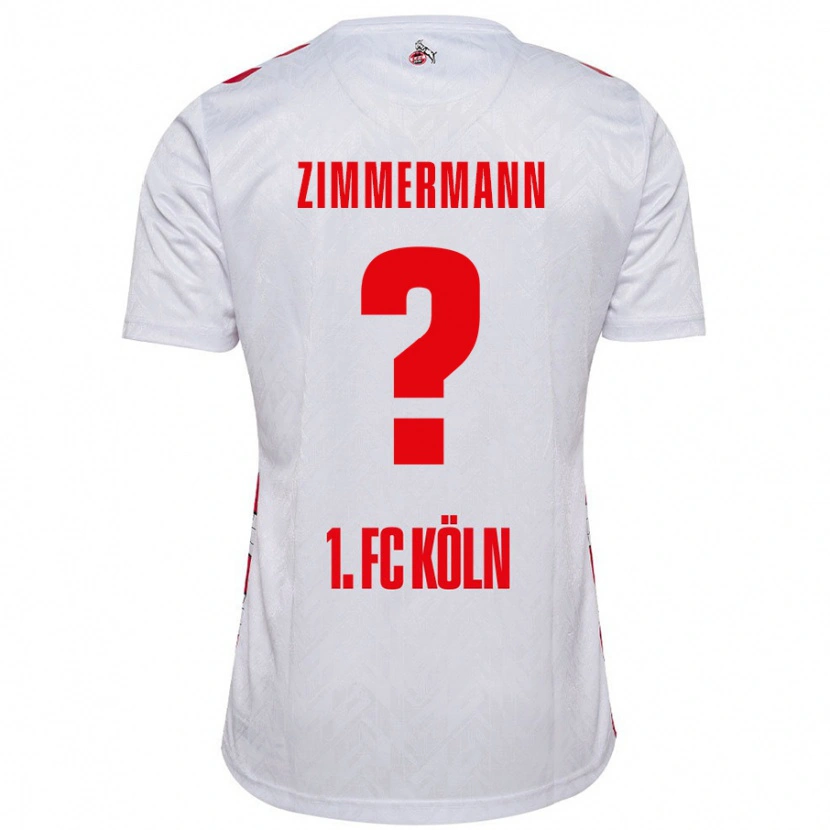 Danxen Niño Camiseta Nick Zimmermann #0 Blanco Rojo 1ª Equipación 2024/25 La Camisa México