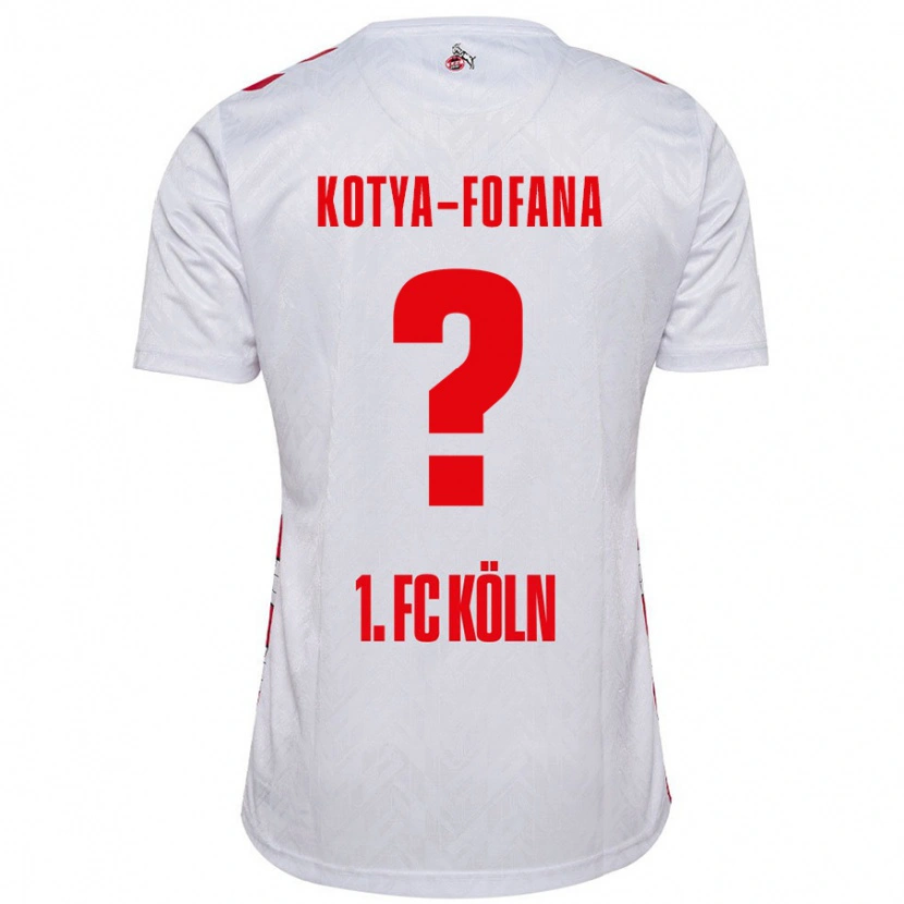 Danxen Niño Camiseta Assad Kotya-Fofana #0 Blanco Rojo 1ª Equipación 2024/25 La Camisa México
