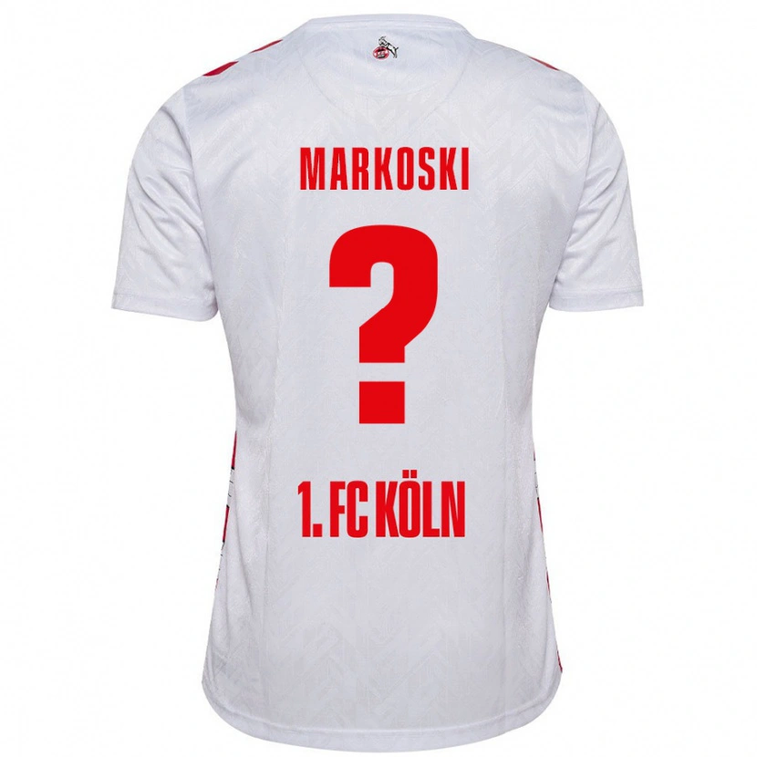 Danxen Niño Camiseta Kristian Markoski #0 Blanco Rojo 1ª Equipación 2024/25 La Camisa México