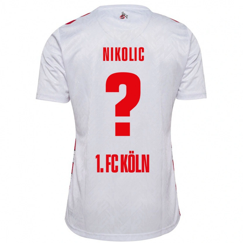 Danxen Niño Camiseta Milan Nikolic #0 Blanco Rojo 1ª Equipación 2024/25 La Camisa México