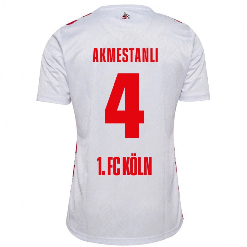 Danxen Niño Camiseta Teoman Akmestanli #4 Blanco Rojo 1ª Equipación 2024/25 La Camisa México