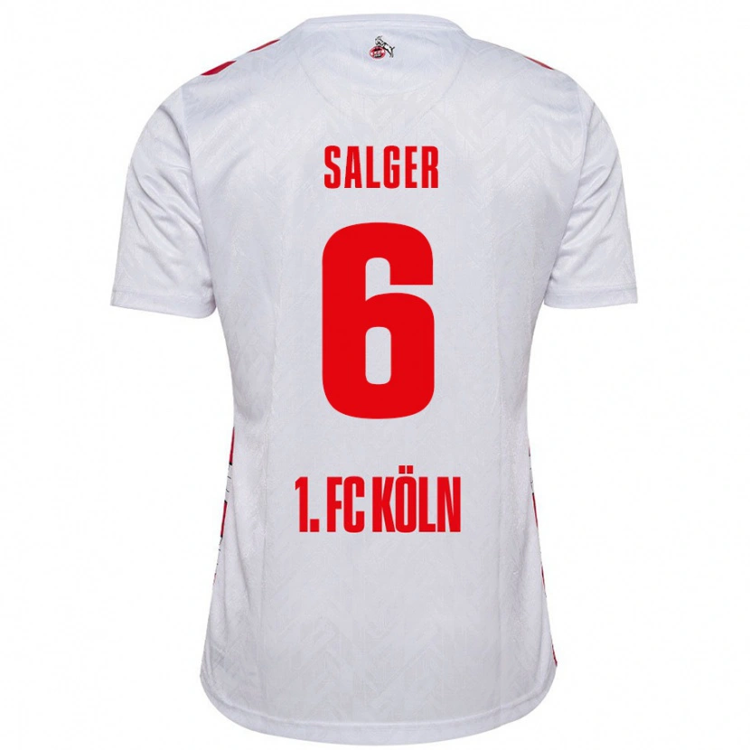 Danxen Niño Camiseta Stephan Salger #6 Blanco Rojo 1ª Equipación 2024/25 La Camisa México