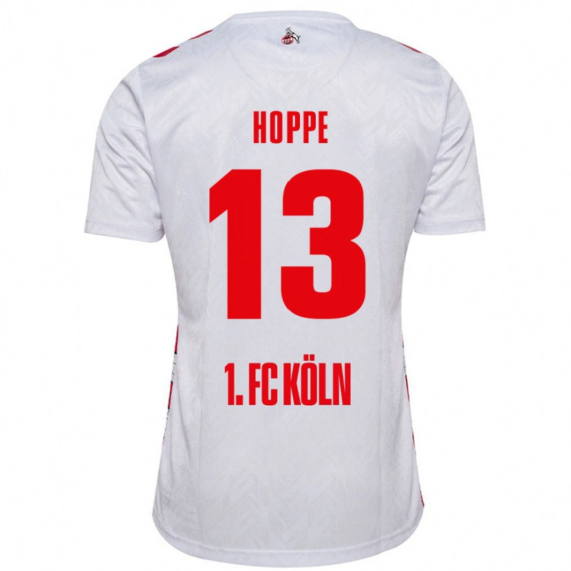 Danxen Niño Camiseta Paula Hoppe #13 Blanco Rojo 1ª Equipación 2024/25 La Camisa México