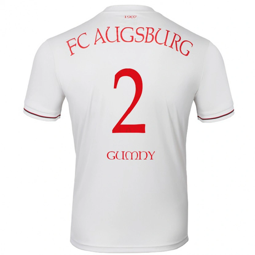 Danxen Niño Camiseta Robert Gumny #2 Blanco 1ª Equipación 2024/25 La Camisa México